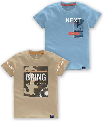 CODEZ Pack of 1 Boys Cotton Blend T-Shirt ( Multi Color )
