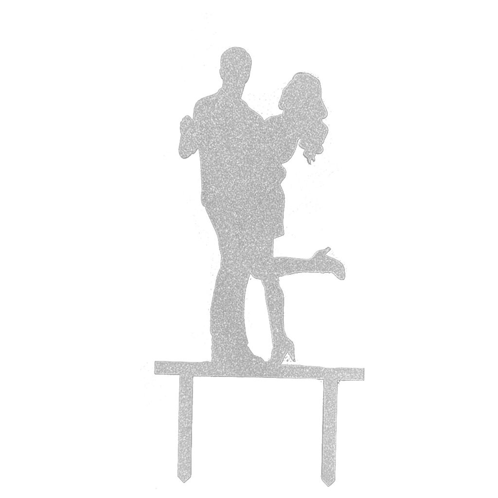 Engagement Ceremony Acrylics Silver Glitter Cake T - Party and Festive Needs | Buy online on ZillyBuy