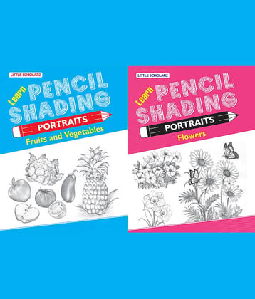 Learn Pencil Shading Portraits - FRUITS, VEGETABLES & FLOWERS