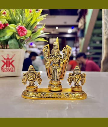 KridayKraft Aluminium Balaji Idol ( 11 cm )