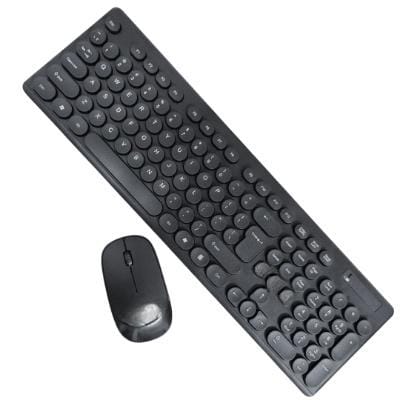 Wireless USB Keyboard and Mouse Combo 2.4G Full-Sized Ergonomic Keyboard for PC Laptop Windows Mac (Black) Wireless USB Keyboard and Mouse Combo 2.4G Full-Sized Ergonomic Keyboard for PC Laptop Windows Mac (Black)