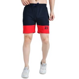 Kwings Athletic Shorts for Men - Quick-Dry Lycra Blend Gym  Running Shorts with Secure Zipper Pockets