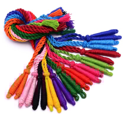 Adjustable Handmade Necklace Thread, Choker Necklace Jewellery Multicolour Dori Pack of 10 Pcs  , BMIX-007