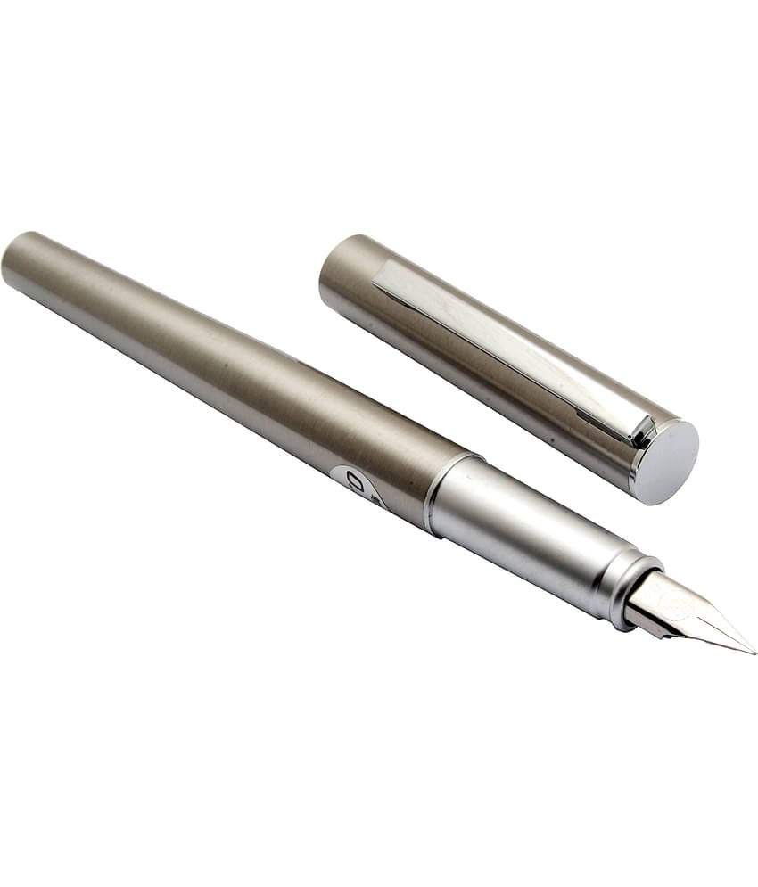 Srpc Luoshi 5199 Stainless Steel Metal Body Fountain Pen Fine Nib