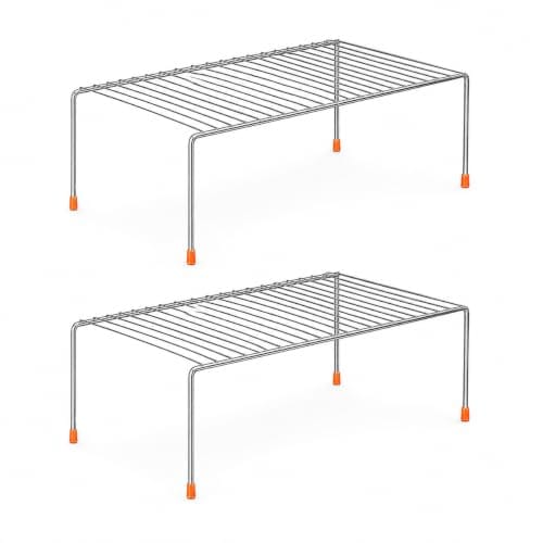 StainlessSteel Under Cabinet Kitchen DishRack Expandable Storage FloatingShelves For Kitchen Multipurpose