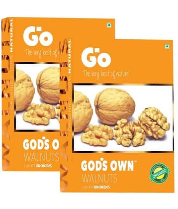 GO Light Broken Walnuts(Akhrot giri) 250 g Pack of 2