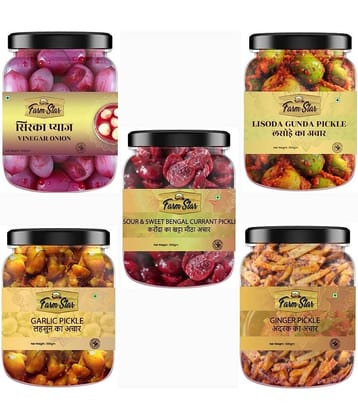 Farm Star Spicy Fruit & Vegetable Pickle 2.5 kg Pack of 5