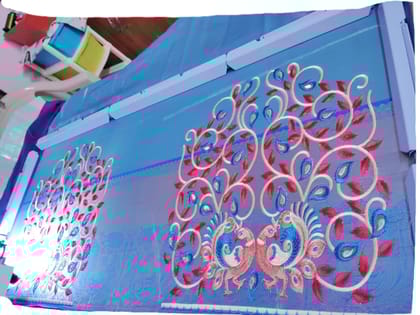 Elegant Embroidered Dress Material Set Elegant Embroidered Dress Material Set