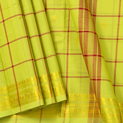 Green Chettinad Cotton Saree PV SK CC 252