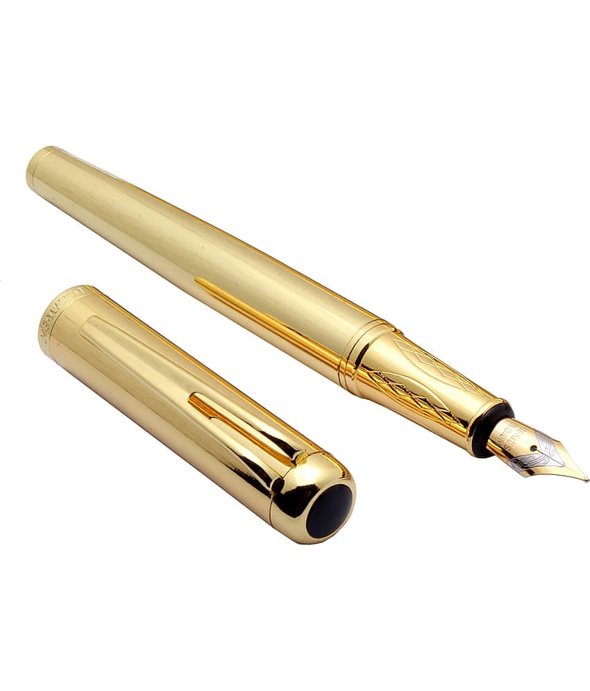 Srpc Dikawen 8028 Full Golden Metal Body Converter System Fountain Pen