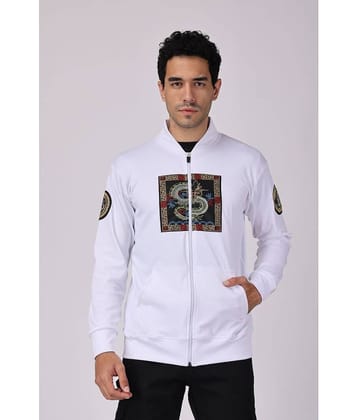 yellow tree White Polyester Men's Gym Jacket ( Pack of 1 )