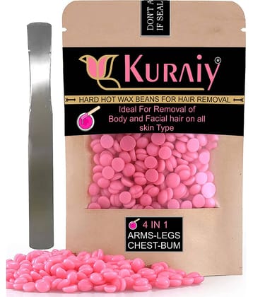 KURAIY Hair Removal Hot Hard Body Wax Beans (50Gm) for whole Body For Men and Women S