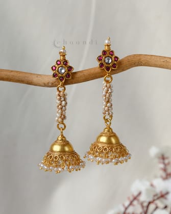 Gold Polish Silver Earrings CHE2052