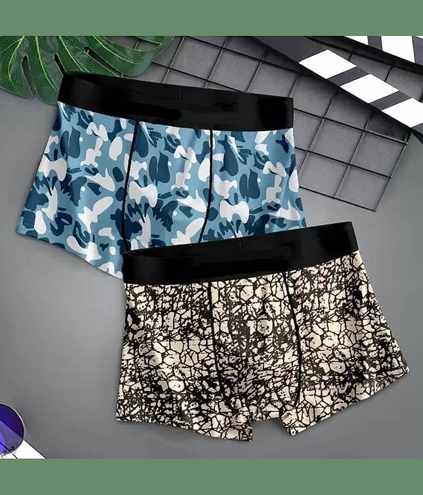 Cavenders Pack of 2 Nylon Trunks For Men's ( Multicolor )