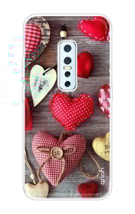 Valentine Hearts Soft Cover for Vivo V17 Pro