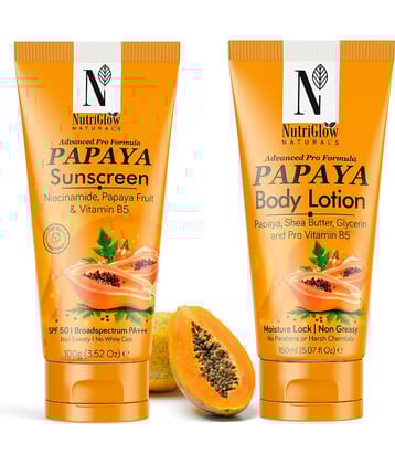 Nutriglow - SPF 50 Sunscreen Cream For All Skin Type ( Pack of 2 )