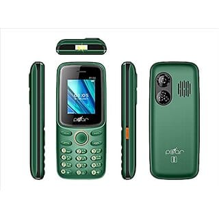 PEAR 100(Green) Phone with 1.8INCH Display3000MAH Battery Contains Many Indian Language Basic Keypad Phone