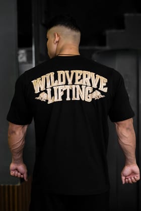 WILD VERVE LIFTING T-SHIRT (BLACK)-S