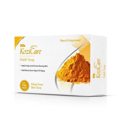 Kozicare Kojic Acid Soap & Glutathione Soap | Haldi Turmeric Face Ubtan Soap | Ghar Ka Soap | Detan Soap | Soaps for Bath | Bathing Soap | With Shea Butter & Glycerin- 75 Gm Kozicare Kojic Acid Soap & Glutathione Soap | Haldi Turmeric Face Ubtan Soap | G