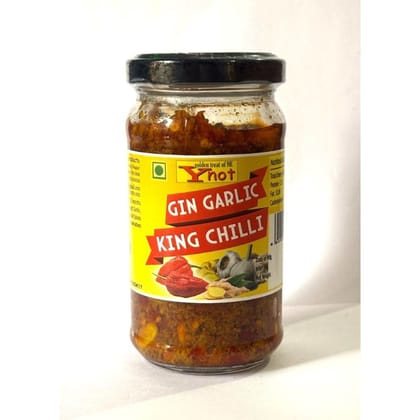 Y Not King Chilli and Garlic Pickle - 180 gm - One glass jar Y Not King Chilli and Garlic Pickle - 180 gm - One glass jar