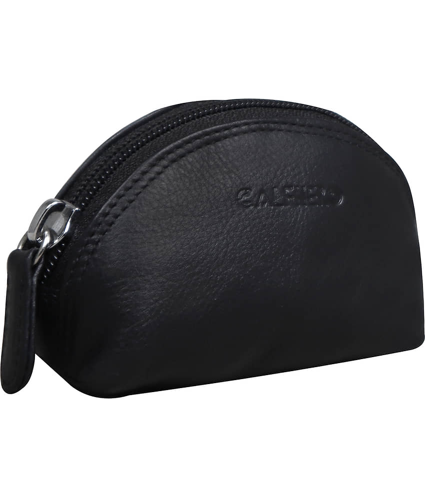 Calfnero - Black Men's Coin Purse Keychain ( Pack of 1 )