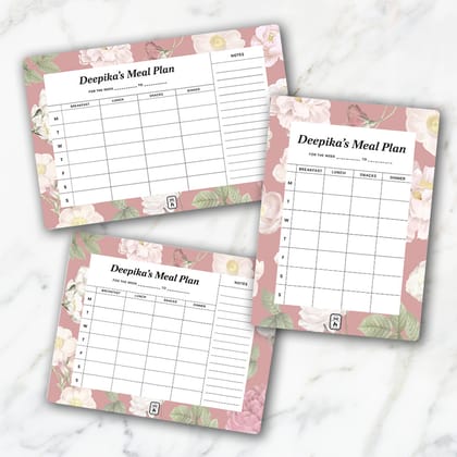 Petalia Meal Planner-Blush / Magnet / Petite