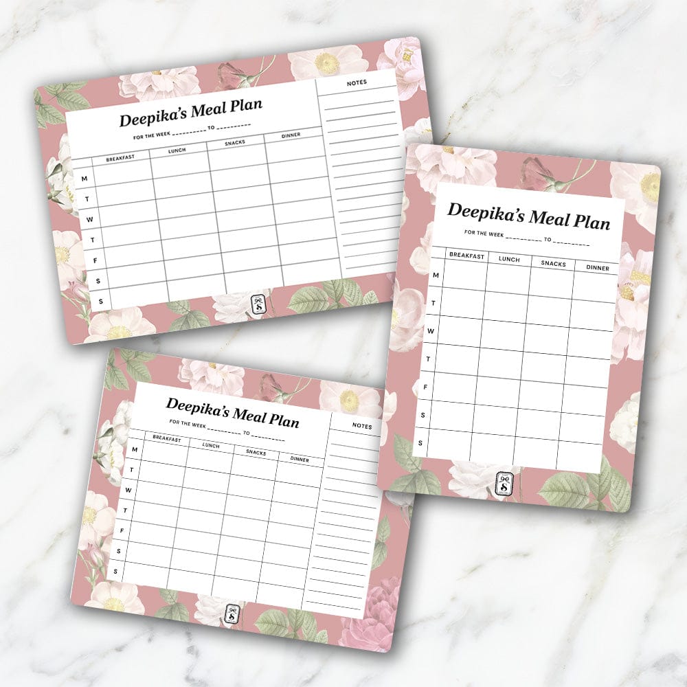 Petalia Meal Planner-Blush / Magnet / Petite