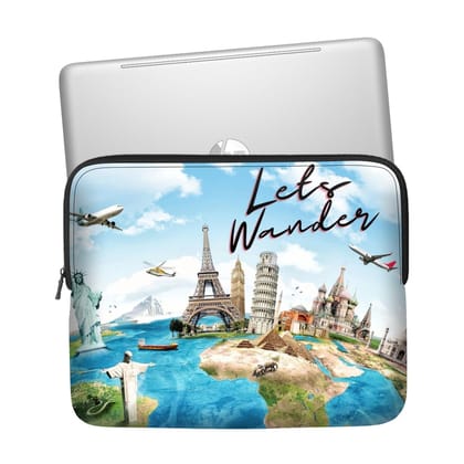 Lets Wander Laptop Sleeve