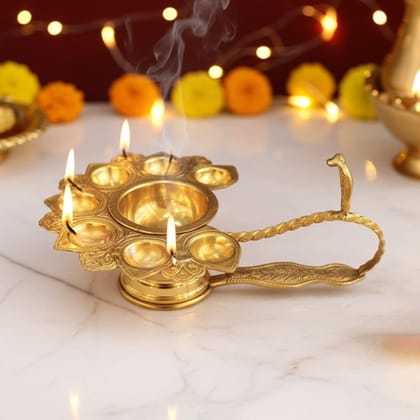 Aluminium Table Decor Oil Lamp – Deepak (Pack of 6 Pieces), Height : 5.2 Inch (FMAS721 D)
