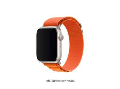 DailyObjects Ridge Loop Apple WatchBand (42/44/45/46/49/Series10 46mm) - Orange