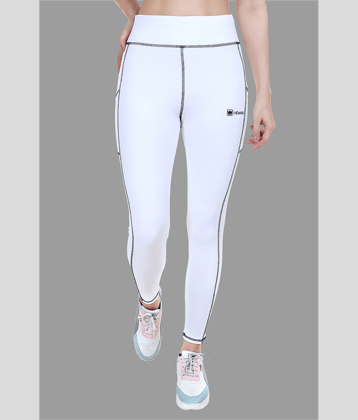 IDASS - Lycra Slim Fit White Women's Jeggings ( Pack of 1 )