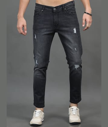 Paul Street Slim Fit Distressed Men's Jeans - Light Grey ( Pack of 1 )