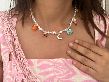 Personalised Island Charm Choker