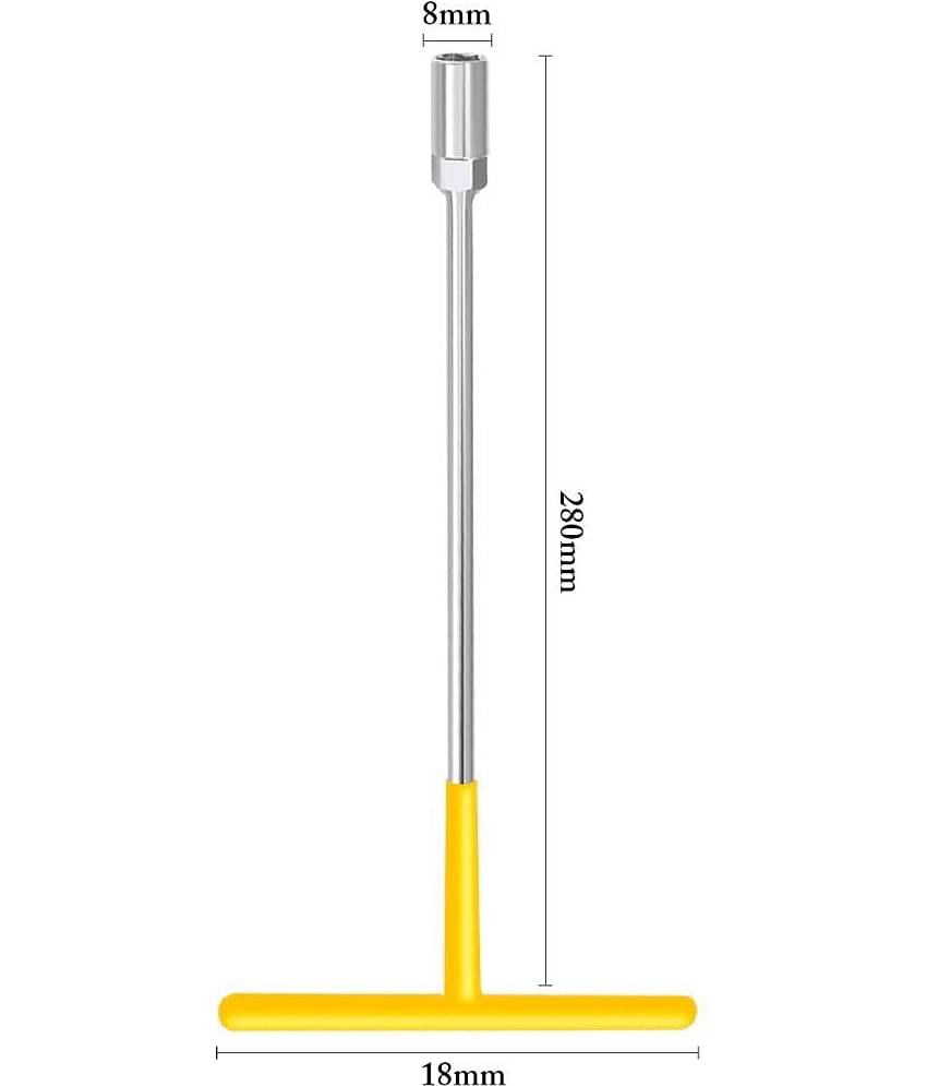 MK Super Stainless Steel T Type Spanners 8mm T Handle Wrench Single Pc