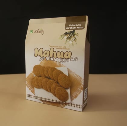 Muktai "Tea-Time Essentials" Box | Mahua Wheat Toast & Sorghum Biscuits | Crunchy Rusk & Jowar Cookies | Perfect Morning & Evening Snack Pair (Pack of 4 - 2 Toast, 2 Biscuits)