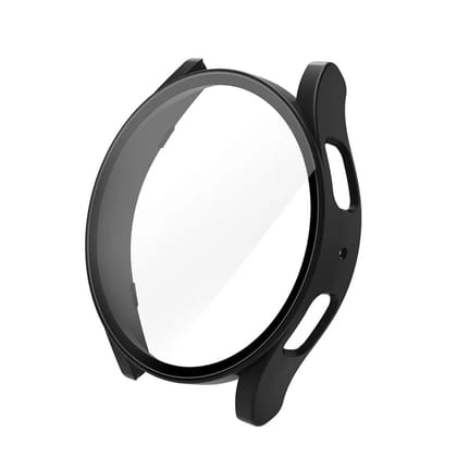 Valente 360° hard protective case cover with built-in Screen protector for galaxy watch 6(44mm)-Black