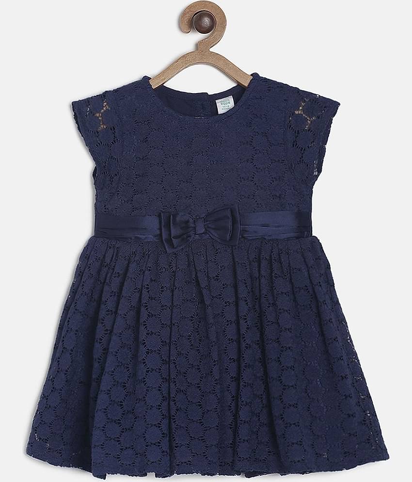 MINI KLUB Pack of 1 Baby Girls Polyester Dress ( Blue )