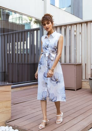 Sky Petal Dress-S