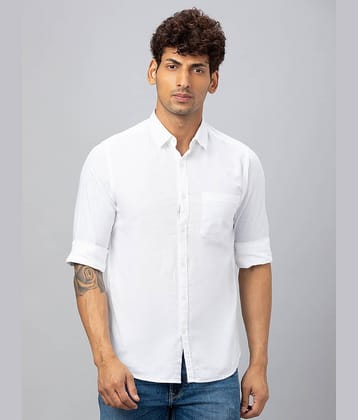 Globus - White 100% Cotton Regular Fit Men's Casual Shirt ( Pack of 1 )