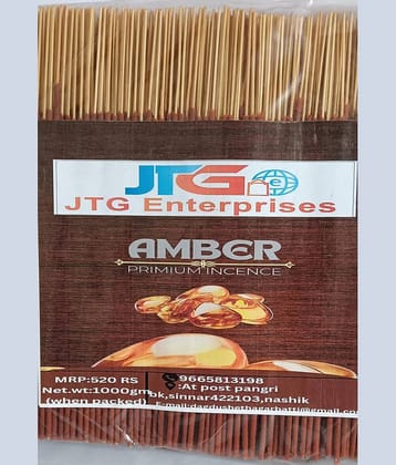 JTG enterprises Incense Stick Amber 1 Kg ( Pack of 1 )