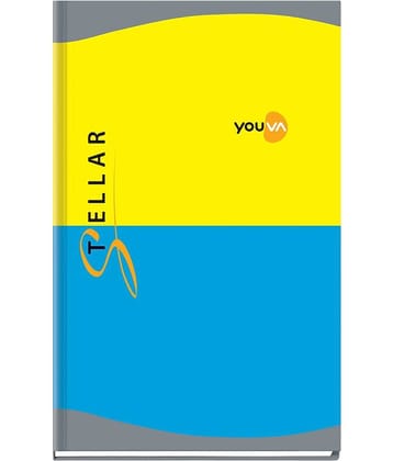 NAVNEET Stellar | Case Bound Long Book | Foolscap Size 21 cm x 33 cm | Single Line | 4 Quair | 288 Pages | Pack of 1