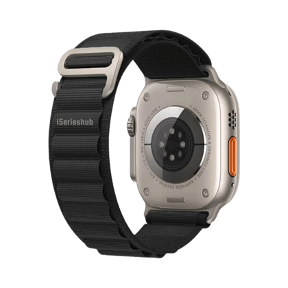 Premium Alpine Loop Strap By iSerieshub Compatible For iWatch-38-40-41-42MM / Black