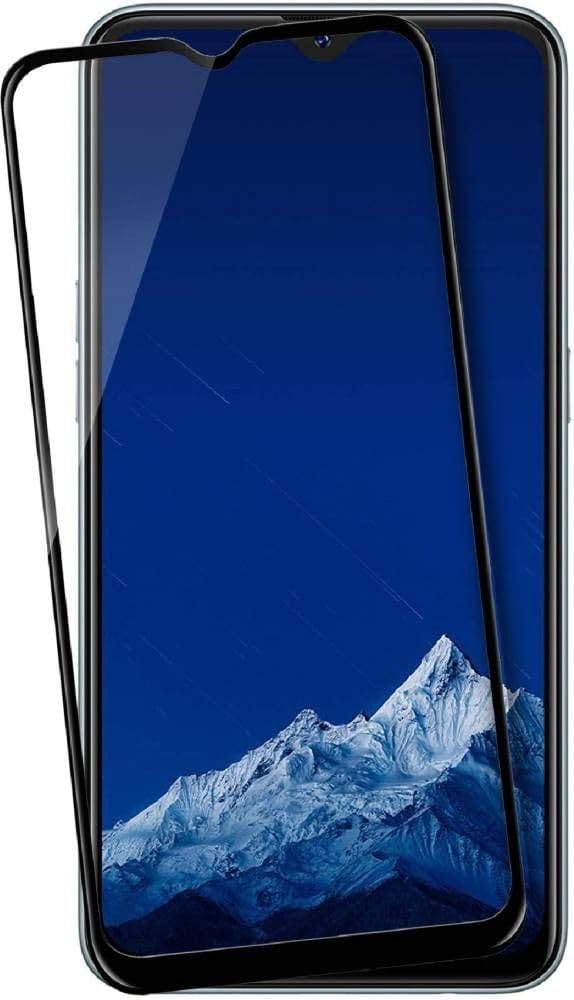 PLUGTECH Advanced Tempered Glass With Anti-Explosion 9H Hardness Edge-To-Edge Coverage Screen Guard for OPPO A11K