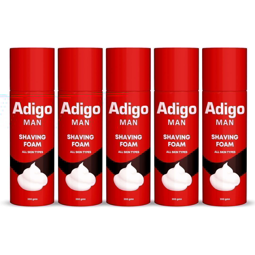 Adigo Man Shaving Foam 200gm Pack Of 5