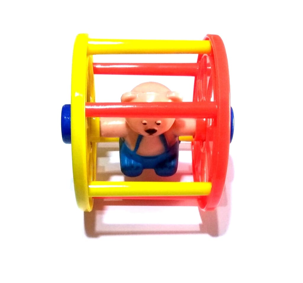Nawani Rolling Toy for Infants. Roll It Ahead and It Will Come Back to You,Size- 9x9 cm