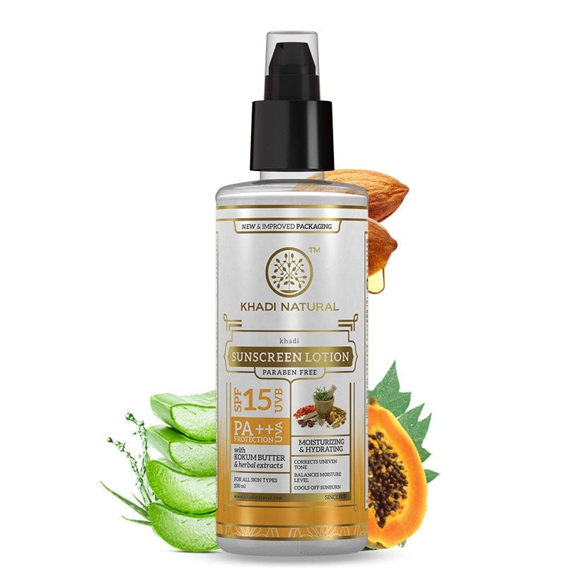Khadi Natural Sunscreen Moisturising Lotion - SPF 15 - 100ml