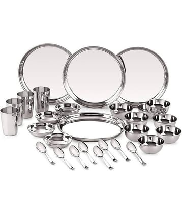 Neelam Stainless Steel Dinner Set of 28 Pieces