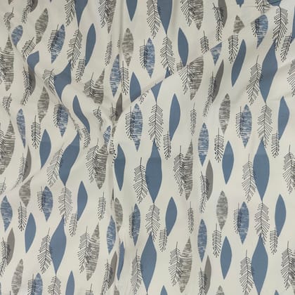 Cotton duck fabric for upholstery- ocean leaf sketch-1 meter
