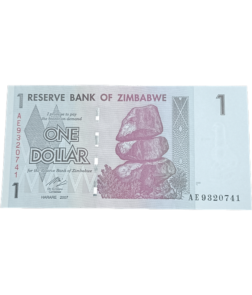 SUPER ANTIQUES GALLERY - RARE ZIMBABVE 1 DOLLAR IN TOP GRADE 1 Paper currency & Bank notes