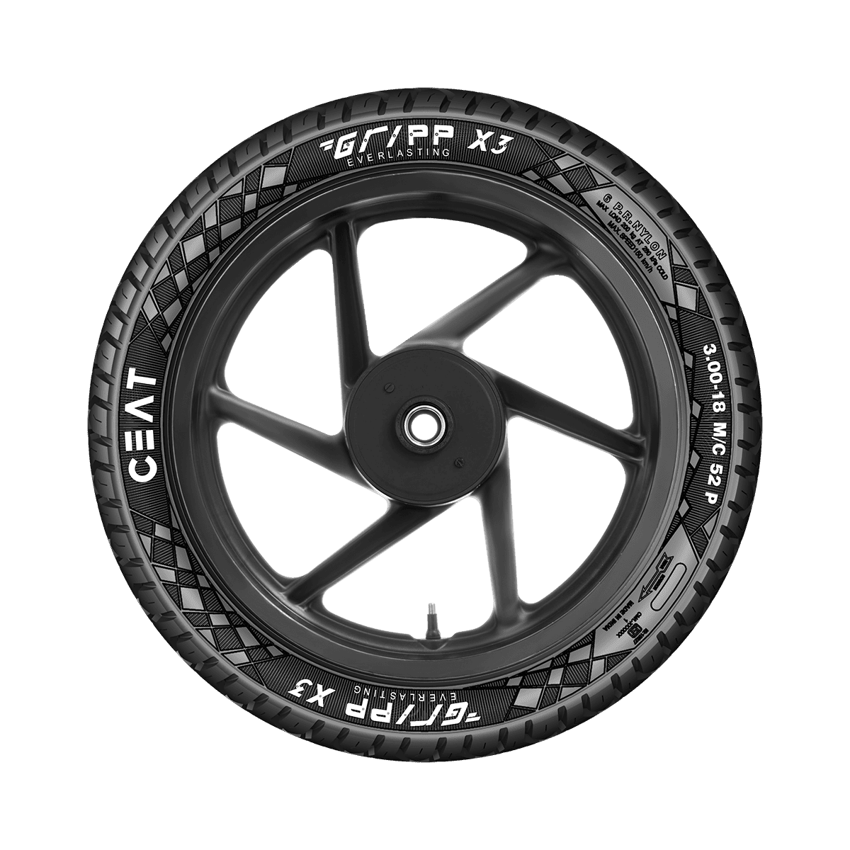 CEAT 100/90R18 GRIPP X3 TL 56P